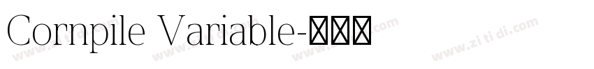 Cornpile Variable字体转换 Cornpile Variable字体转换